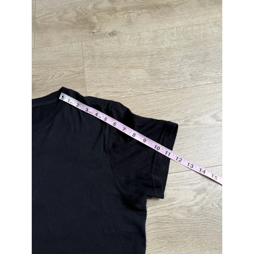 EUC Mens True Religion brand basic black t-shirt 100% cotton short sleeve size M